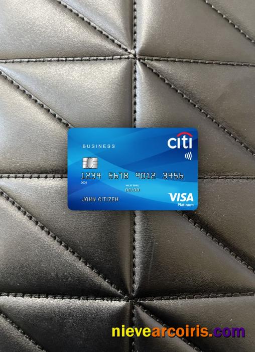 USA Citibank Visa Platinum card photolook